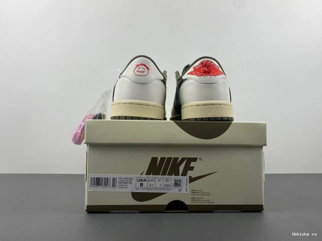 Rep TB X 1 OG AIR OLIVE TRAVIS MEDIUM JORDAN LOW SCOTT DM7866-200 0730